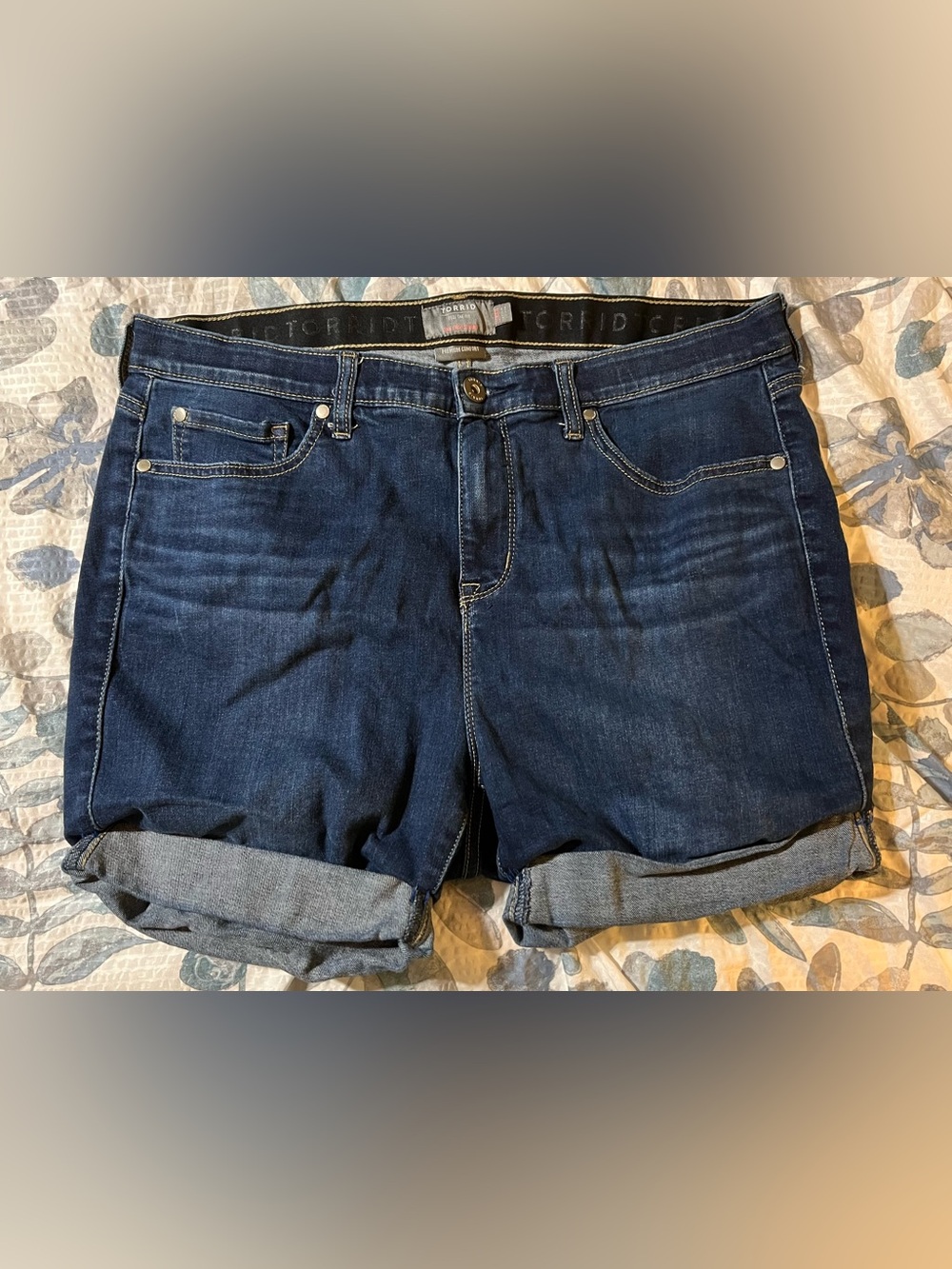 Torrid Sky High Skinny Jean Shorts, 5” inseam